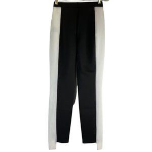 Lovers + Friends Pants Women's Sz S Black White Emma Dress $198 Pull Stretch Nwt